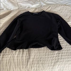 Zara semi cropped sweatshirt